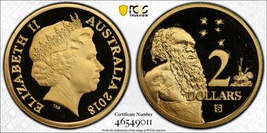 2018-S $2 30th Anniv of The $2 coin Privy Mark PR69DCAM