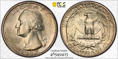 1937-S 25C MS64