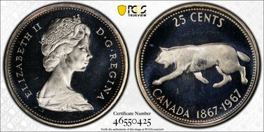 1967 25C 0.800 Ag PL66CAM