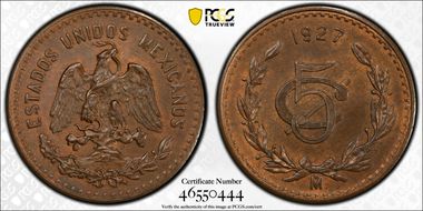 1927-Mo 5C KM-422 MS64BN
