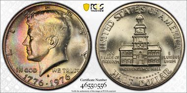 1976-S 50C Silver MS67