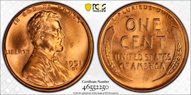 1951-D/S 1C OMM FS-511 MS65RD