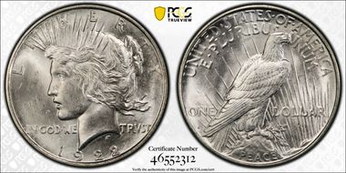 1922-D $1 MS66