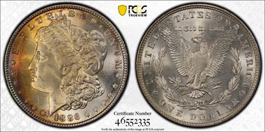 1886 $1 MS66