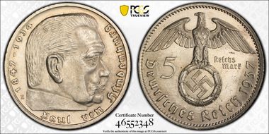 1937-E 5 Mk J-367 MS63