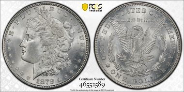1878 7/8TF $1 Strong MS65