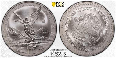 1996-Mo Onza Libertad Ag MS69