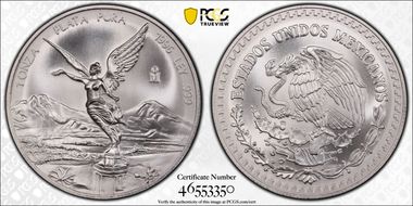 1996-Mo Onza Libertad Ag MS69