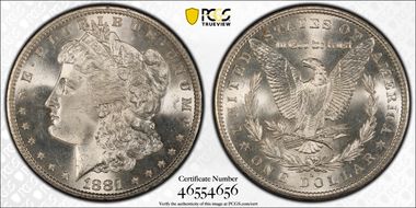 1881-S $1 MS66