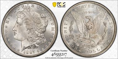 1887-S $1 MS65