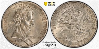 1918 50C Lincoln-Illinois MS61