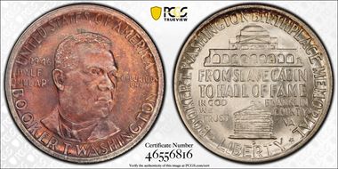 1946-D 50C Booker T. Washington MS65