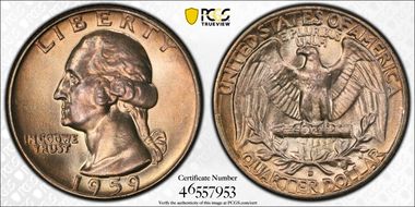 1959-D 25C MS66+