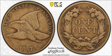 1857 1C Flying Eagle F12