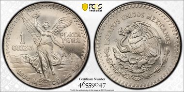 1988-Mo Onza Libertad Ag MS68