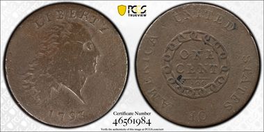 1793 1C Chain, America F15BN