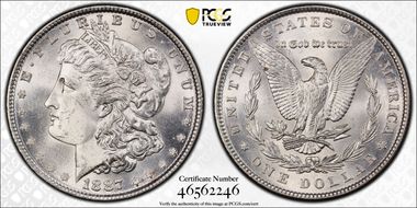 1887 $1 MS64