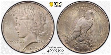 1924 $1 MS64