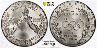 1988-D $1 Olympic MS69