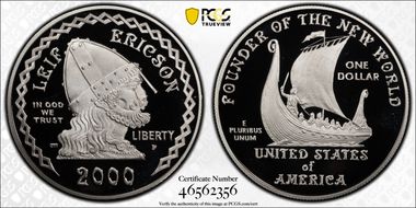 2000-P $1 Leif Ericson PR69DCAM