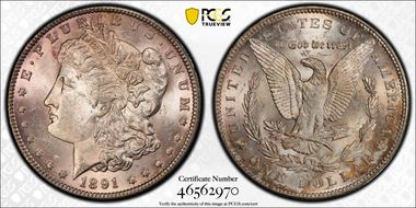 1891-CC $1 MS63