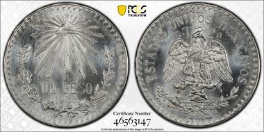 1935-M Peso KM-455  Ag MS67