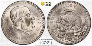 1948-Mo Peso KM-456 MS66