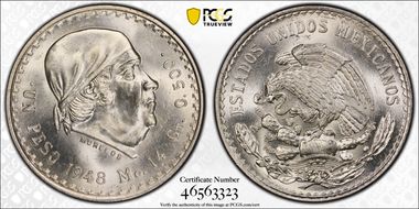 1948-Mo Peso KM-456 MS65