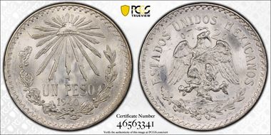 1940-M Peso KM-455  Ag MS66