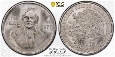 1977-Mo 100 P High 77 KM-483.1 MS67