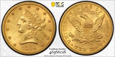 1899-O $10 MS62+