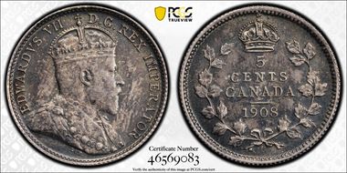 1908 5C Large 8 MS63