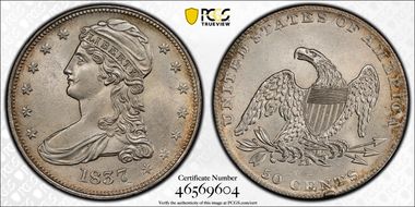 1837 50C MS62