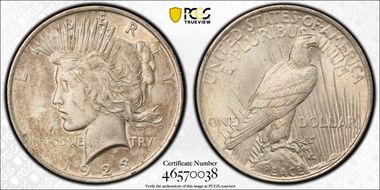 1923 $1 MS62