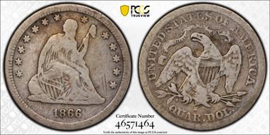 1866-S 25C VG10