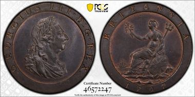 1797 1D S-3777 10 Leaves MS63BN