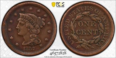 1857 1C Small Date N1BN
