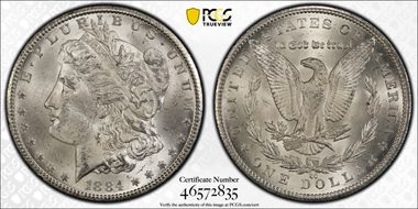 1884-CC $1 MS63