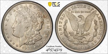 1921 $1 Morgan MS62
