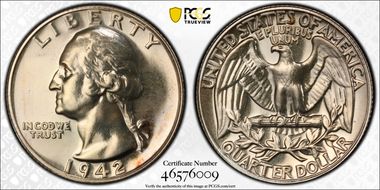 1942 25C PR66