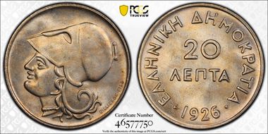 1926 20 Lep KM-67 MS66