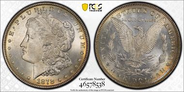 1878 7/8TF $1 Weak MS64