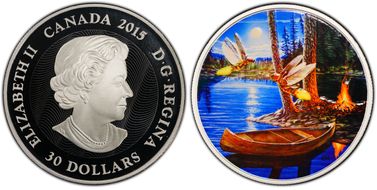 2015 $30 Moonlight Fireflies PR69DCAM