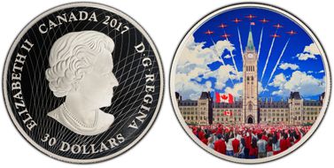 2017 $30 Celebrating Canada Day PR70DCAM
