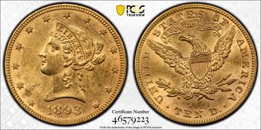 1893 $10 MS61