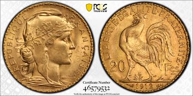 1912 20 Fr Gad-1064a F-535 Refrappe MS64