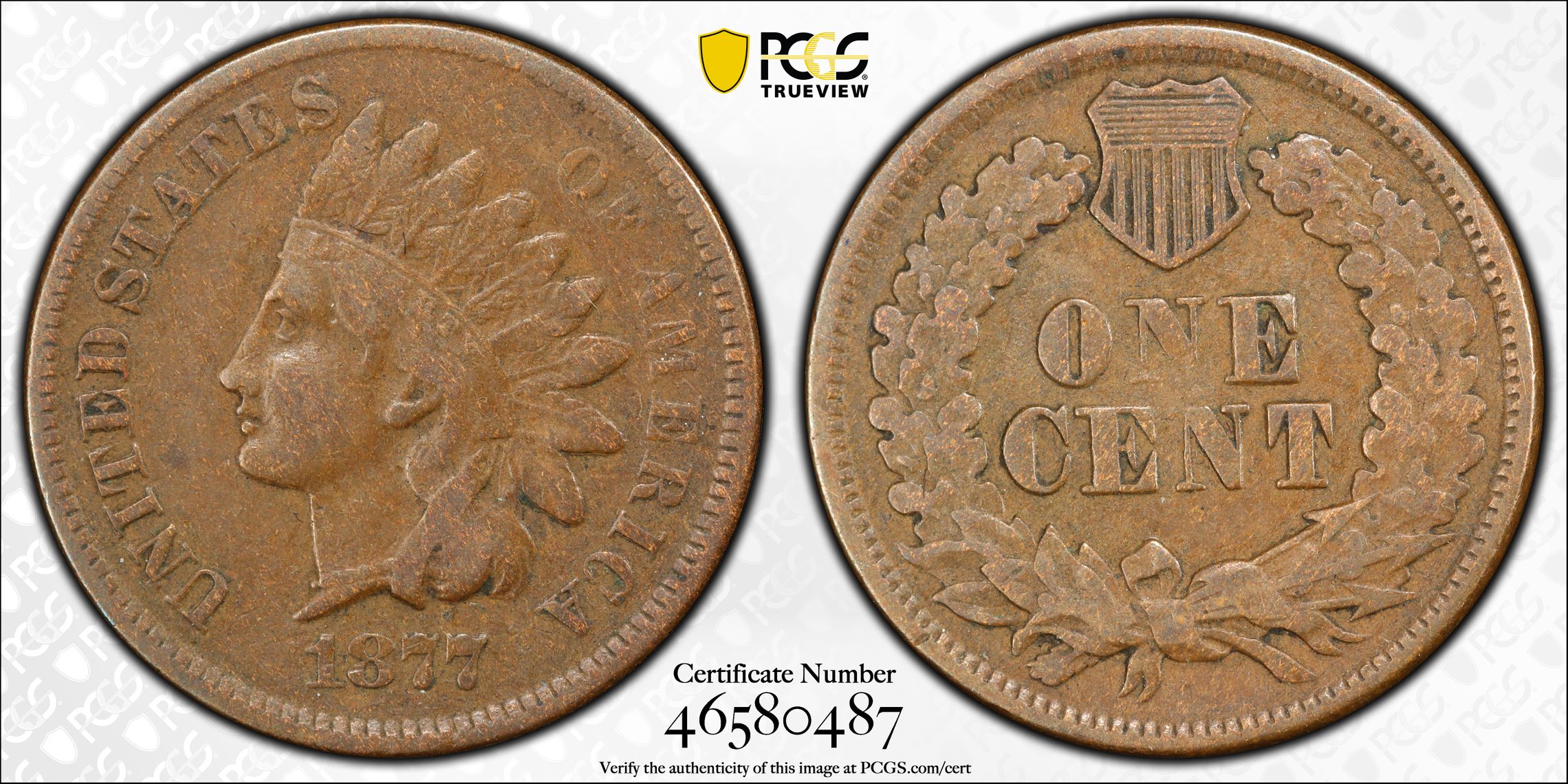 1877 Indian Cent