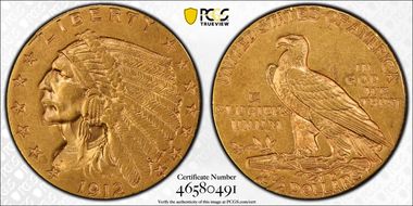1912 $2.50 AU55