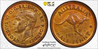 1952(p) 1/2D KM-42 MS63RB