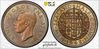 1949 1/2 Cr MS64